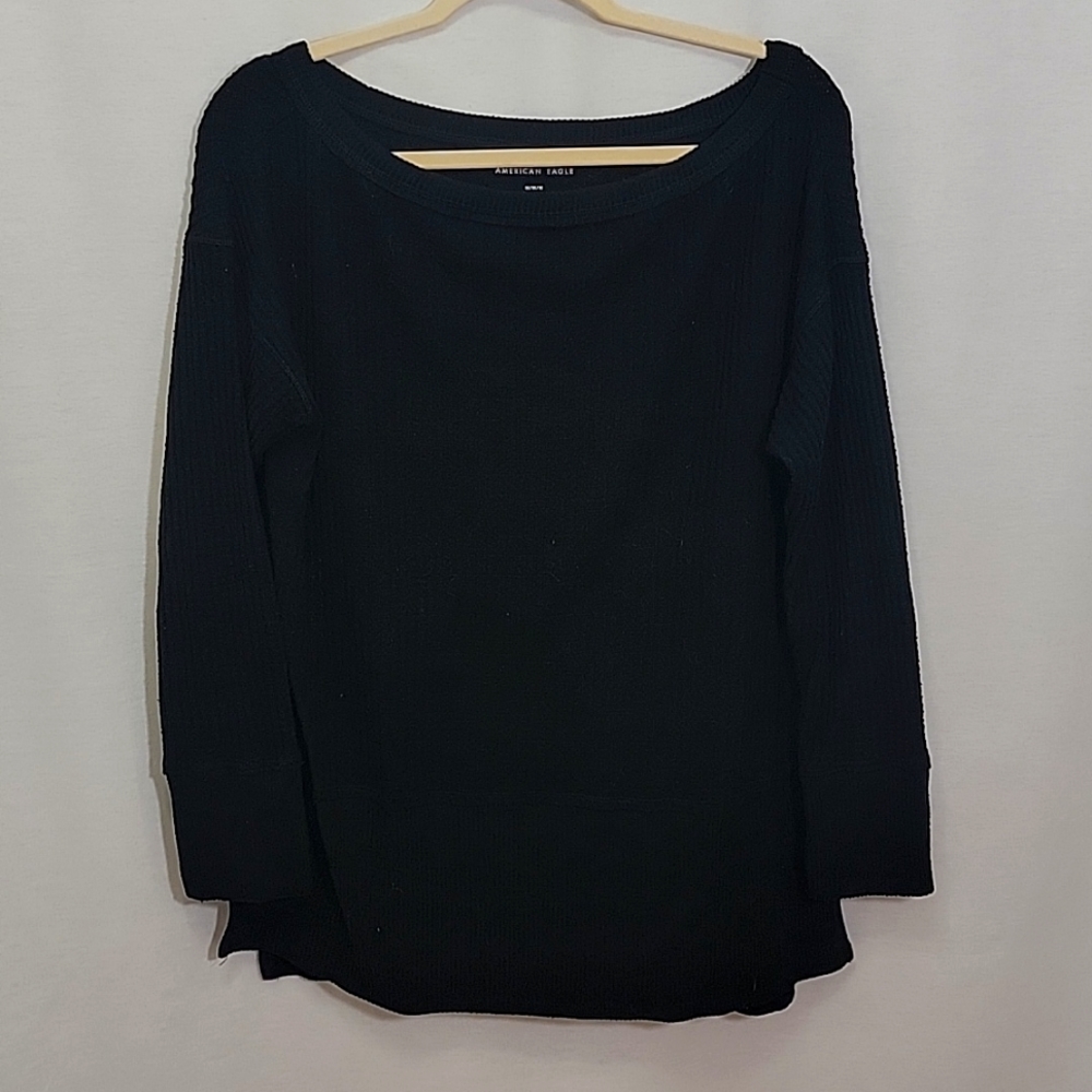 American Eagle Waffle Knit Top